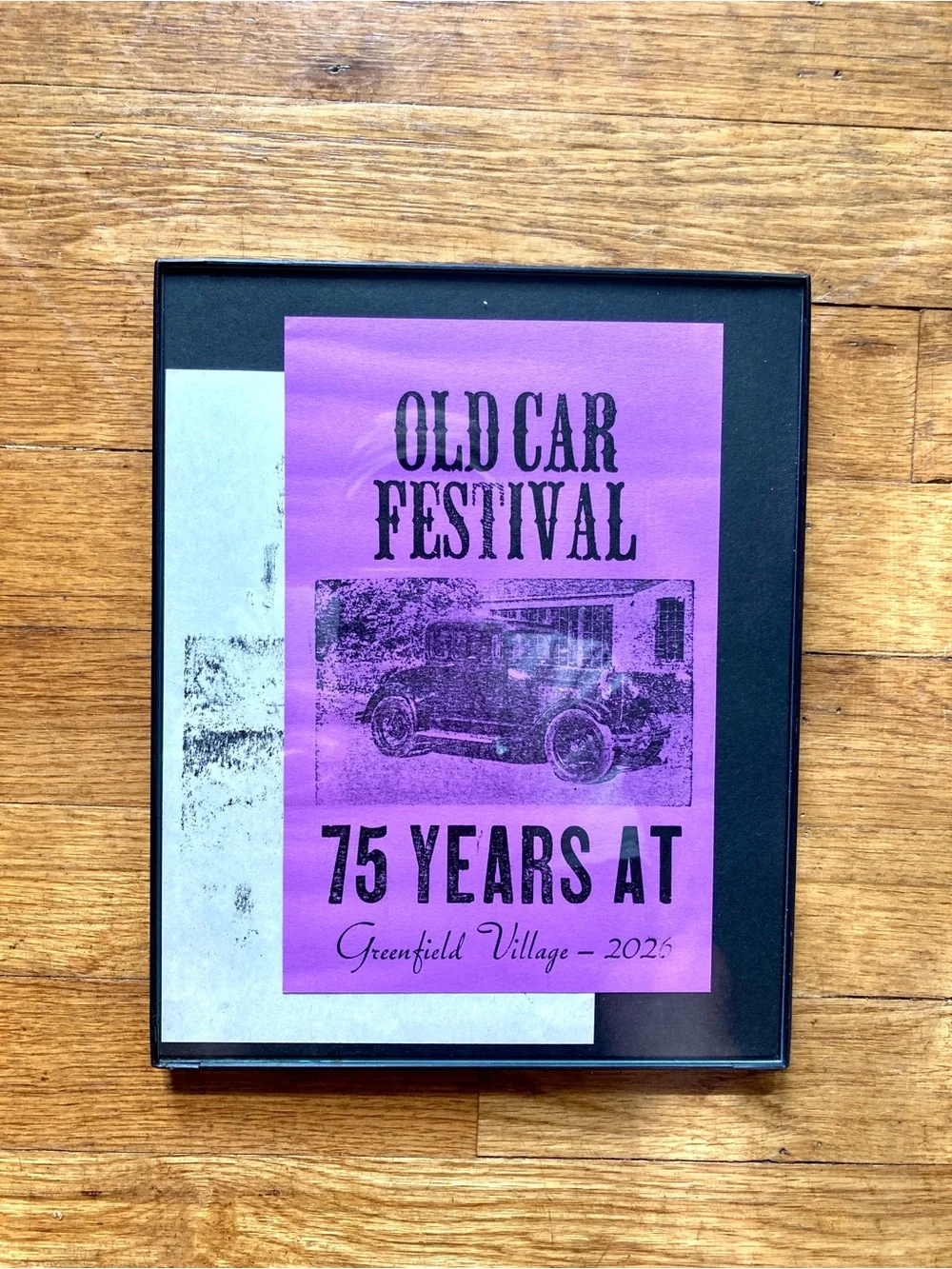 75th year Old Car Festival Framed Wall Art